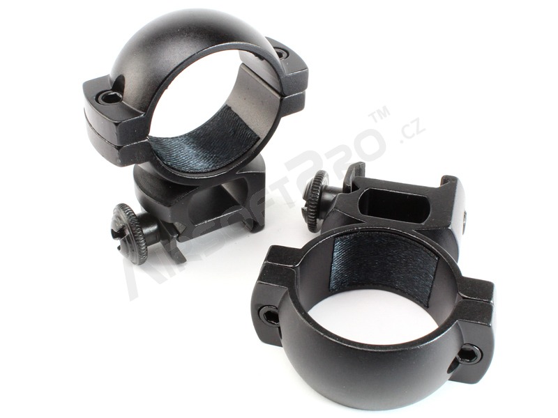 soportes de visor de 30 mm para carriles RIS comunes de Picatiny - medio [ASG]