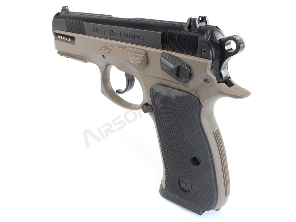 Airsoft pistole CZ 75D Compact - DualTone FDE [ASG]