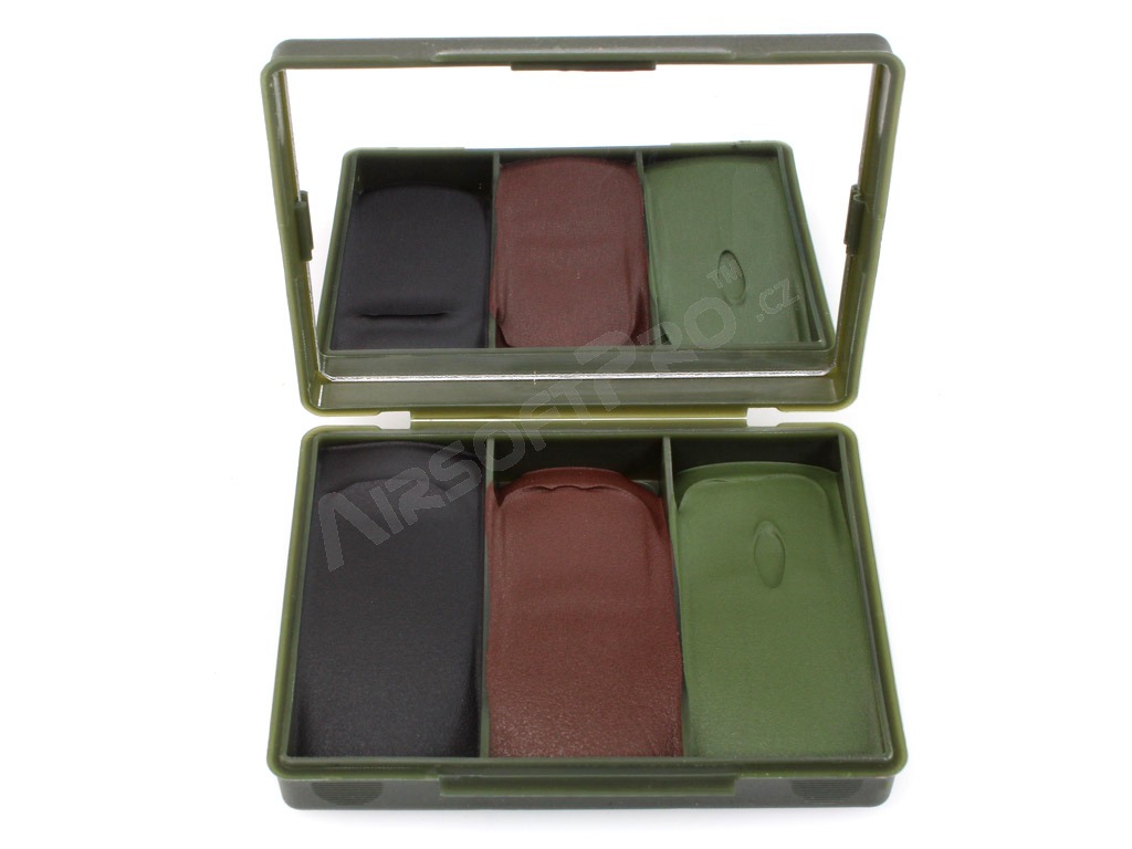 crema de camuflaje compacta de 3 colores - bosque [BCB]