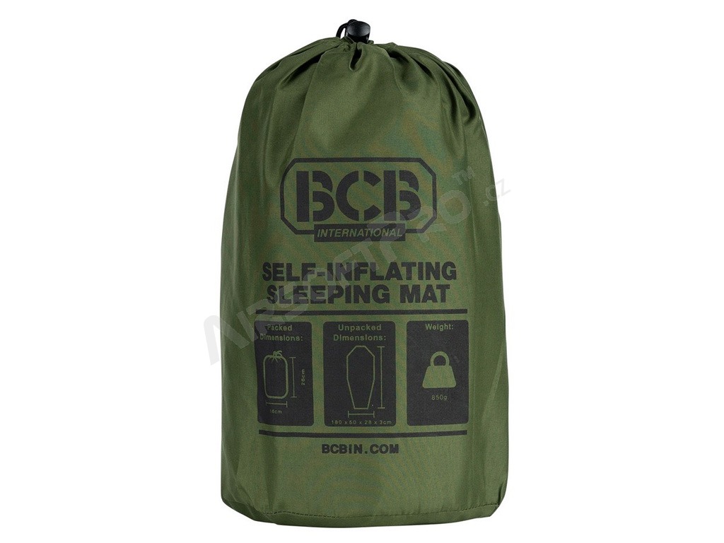 Selfinflatable sleeping mat CT649O, 180x50cm - Olive Drab [BCB]