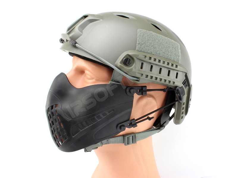 Máscara de protección facial Tactical Pilot - Negra [Big Dragon]