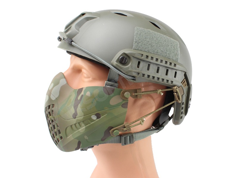 Máscara de piloto táctico protectora de la cara - Multicam [Big Dragon]