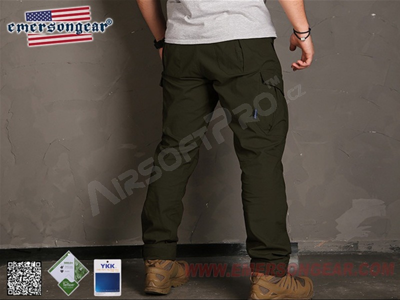 Pantalones largos ergonómicos Blue Label - Verde Ranger, talla M (32) [EmersonGear]