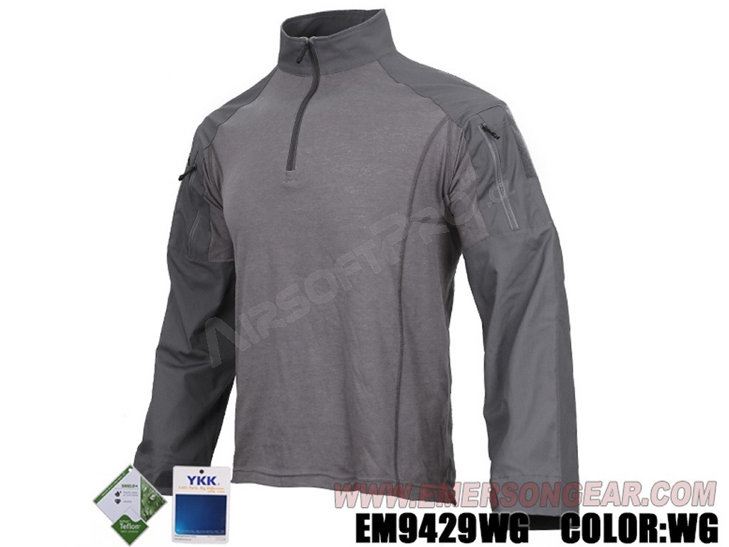 Combat E4 póló - Wolf Grey, M méret [EmersonGear]
