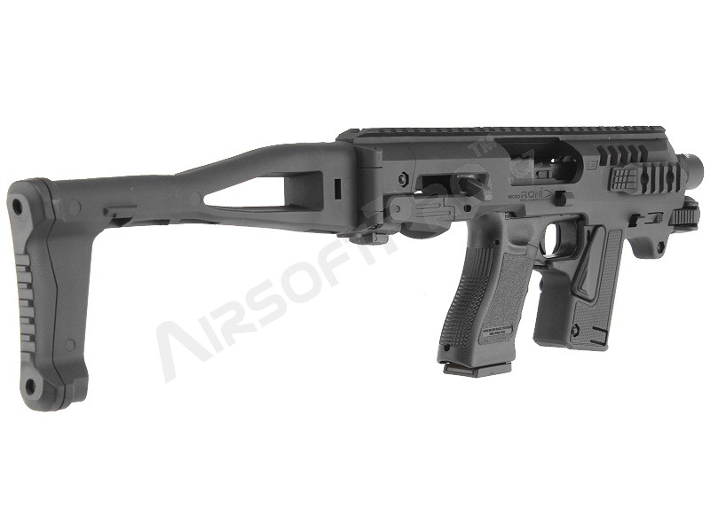 Juego de conversión Micro RONI con linterna para pistolas Airsoft serie G - Negro [CAA Airsoft]