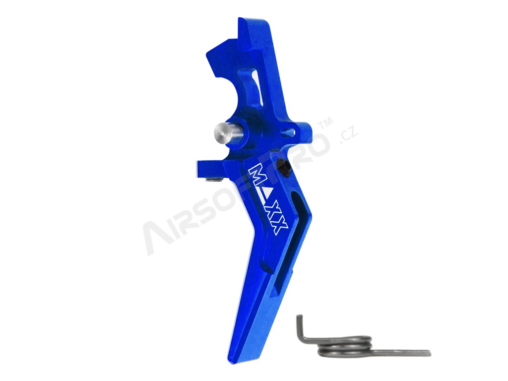 Gatillo de velocidad avanzada de aluminio CNC (estilo A) para M4 - azul [MAXX Model]