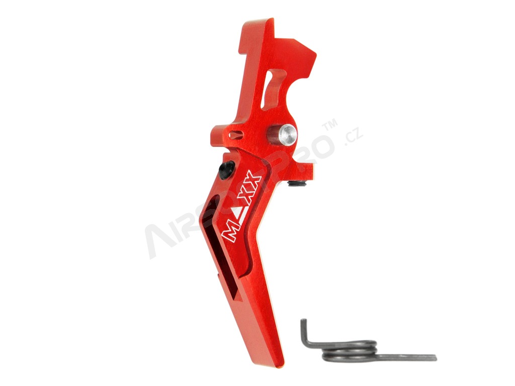 CNC Aluminum Advanced Speed Trigger (Style A) for M4 - red [MAXX Model]