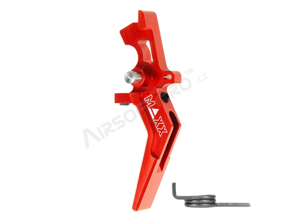 CNC Aluminum Advanced Speed Trigger (Style A) for M4 - red [MAXX Model]