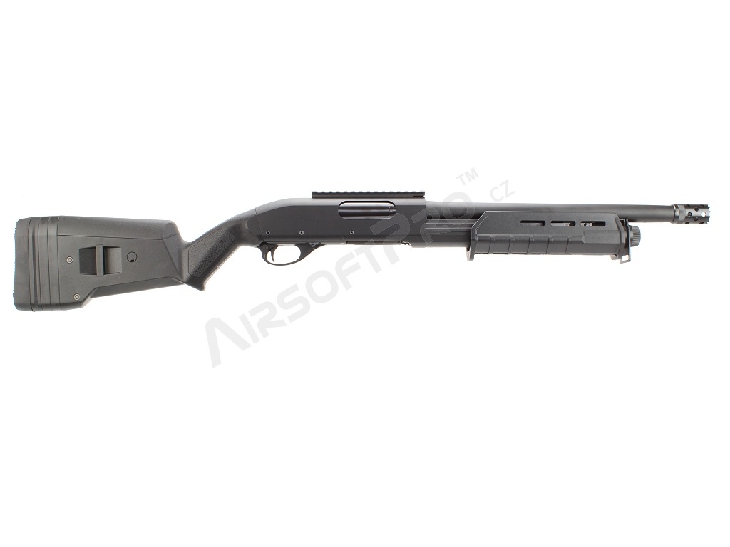 Airsoft brokovnice stylu Magpul M870 Tactical, krátká, ABS (CM.356) - černá [CYMA]