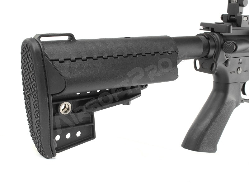 Airsoftová zbraň M4 CQB s tlumičem, celokov (CM.070) - černá [CYMA]