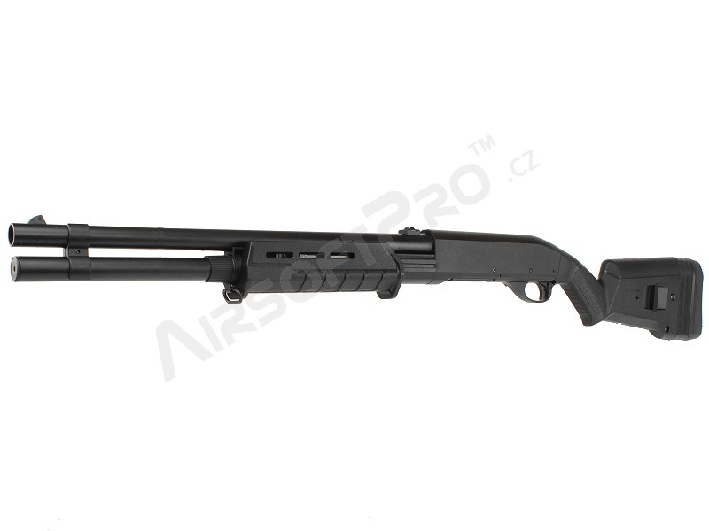 Airsoft brokovnice stylu Magpul M870, dlouhá, ABS (CM.355L) - černá [CYMA]