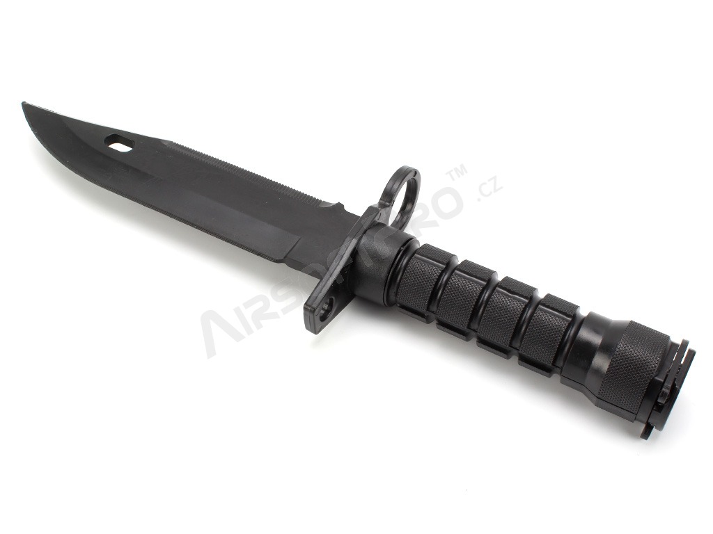 Taktikai gumi M9 kés - fekete [CYMA]