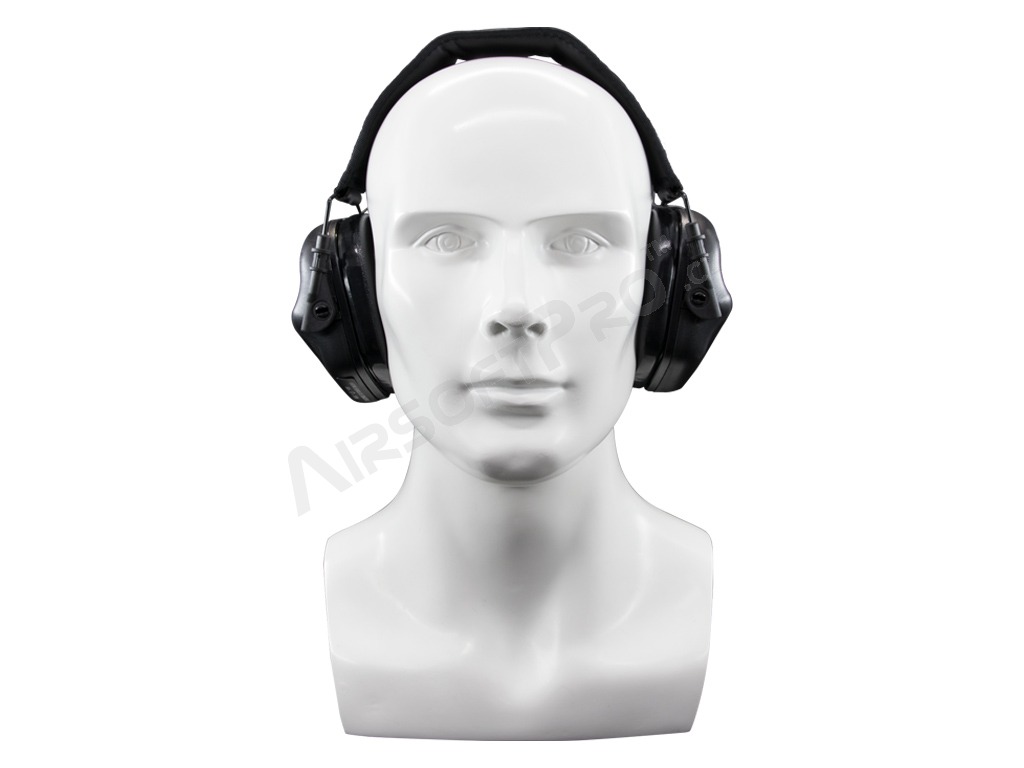 Protector auditivo electrónico M31 con entrada AUX - negro [EARMOR]