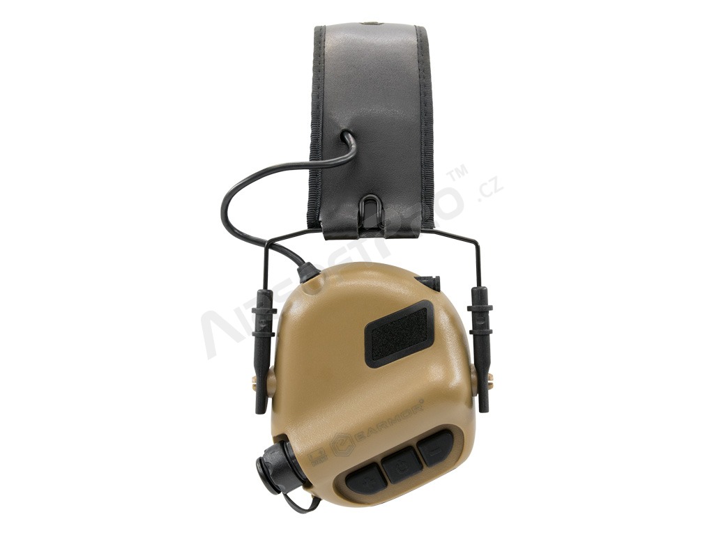 Protector auditivo electrónico M32 con micrófono - Marrón coyote [EARMOR]