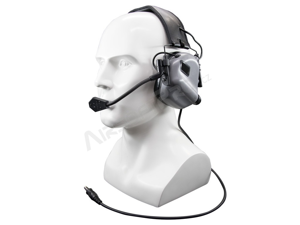 Protector auditivo electrónico M32 con micrófono - gris [EARMOR]