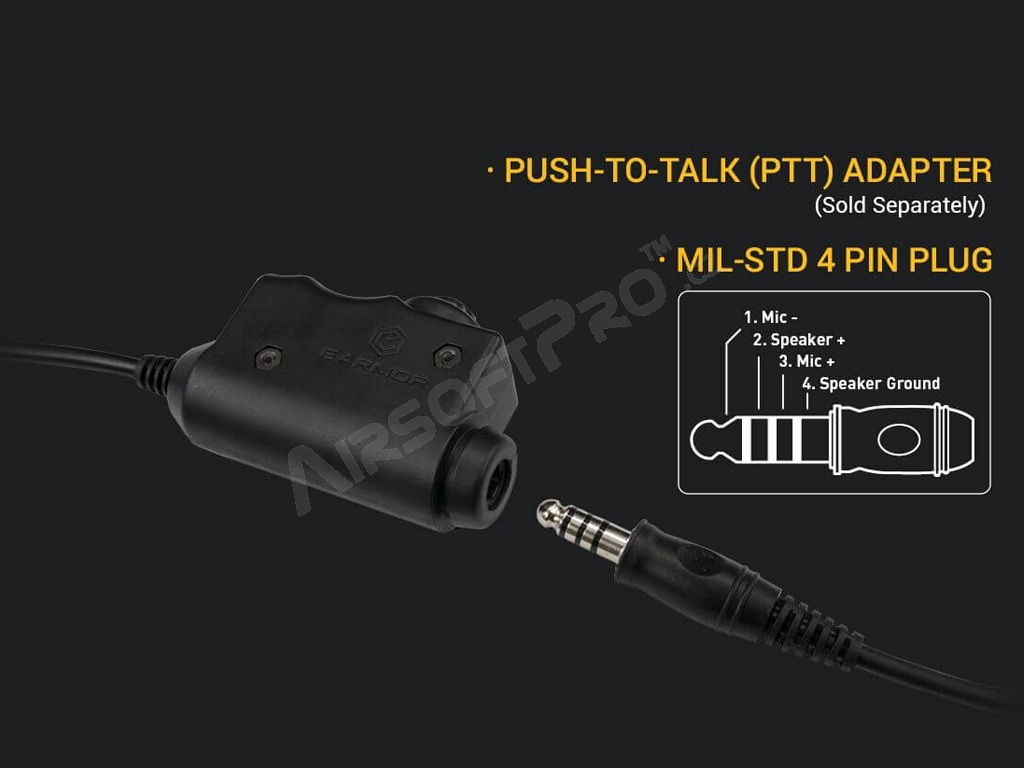 Protector auditivo electrónico M32 con micrófono - FG [EARMOR]