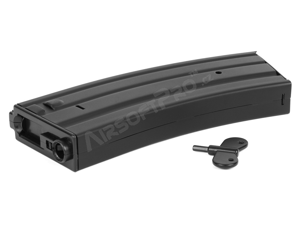 Cargador metálico Hi-Cap 300 rds para M4 / HK416 AEG, estilo HK416 - negro [E&C]