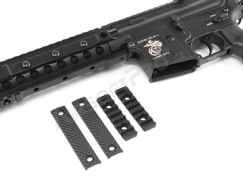 Airsoftová zbraň SR16-E3 URX3 10”s příslušenstvím - černá (EC-317P) [E&C]