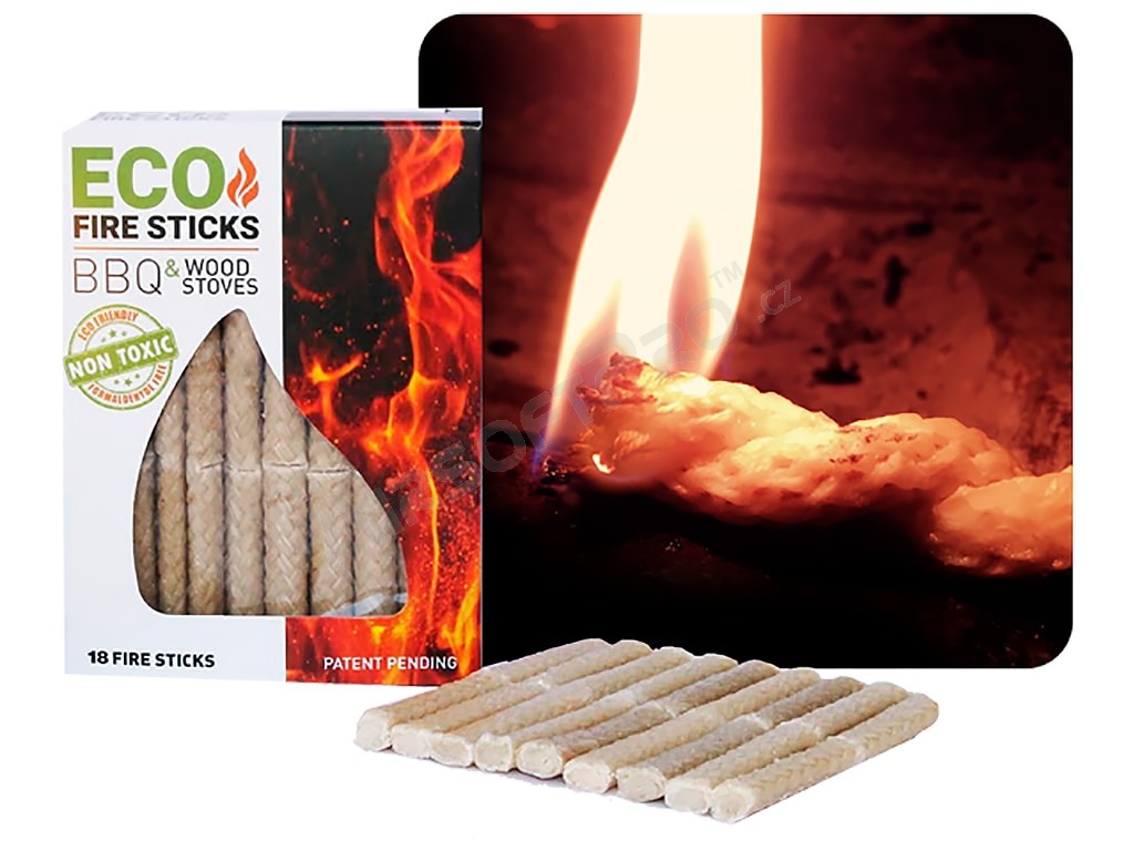 Eco-friendly fire starter sticks, 18 pcs [ECO Fire]