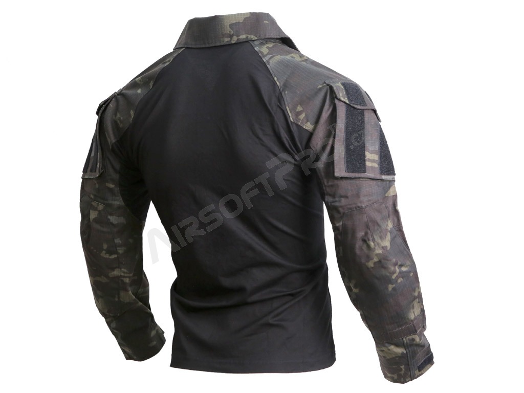Camisa BDU de combate G3 - Negro Multicam, talla S [EmersonGear]