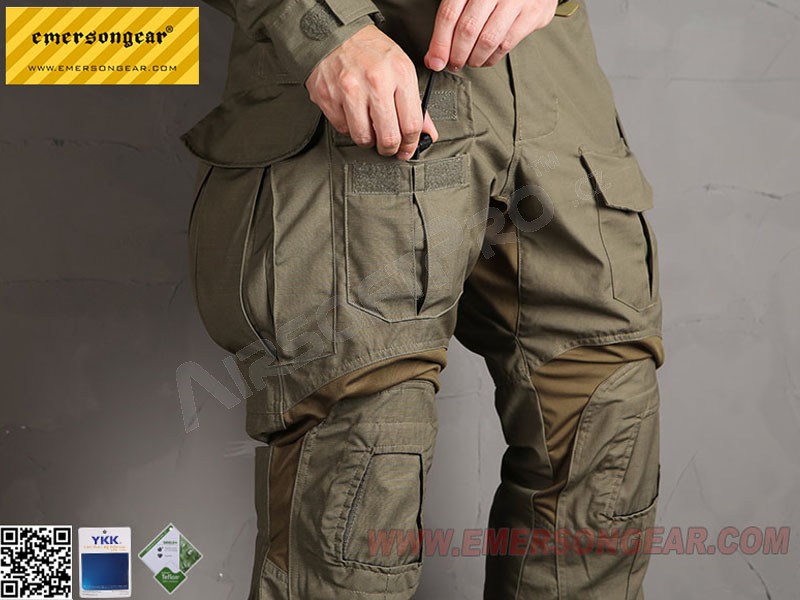 Pantalón táctico G3 (versión mejorada) - Verde Ranger, talla L (34) [EmersonGear]