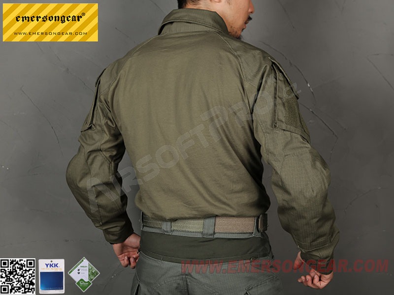 Camisa BDU de combate G3 (versión mejorada) - Verde Ranger, talla XXL [EmersonGear]