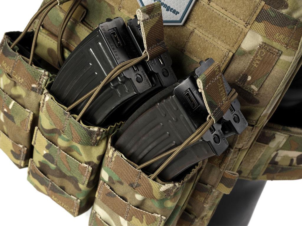 Emersongear EM9061 LBT Style 7.62 Triple Magazine Pouch - For AK Mag, Multicam, Nylon, Waterproof