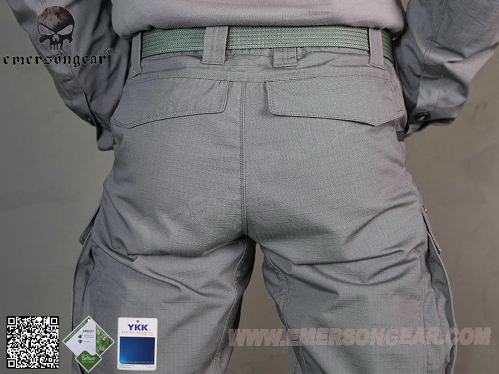 Pantalones de Asalto - Gris Lobo, talla S (30) [EmersonGear]