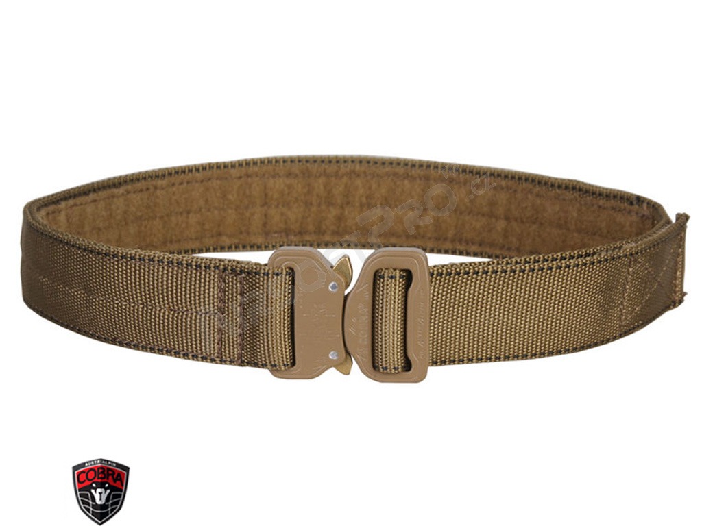 Cinturón de combate COBRA 1.5inch / 3.8cm One-pcs - Coyote Brown, tamaño L [EmersonGear]