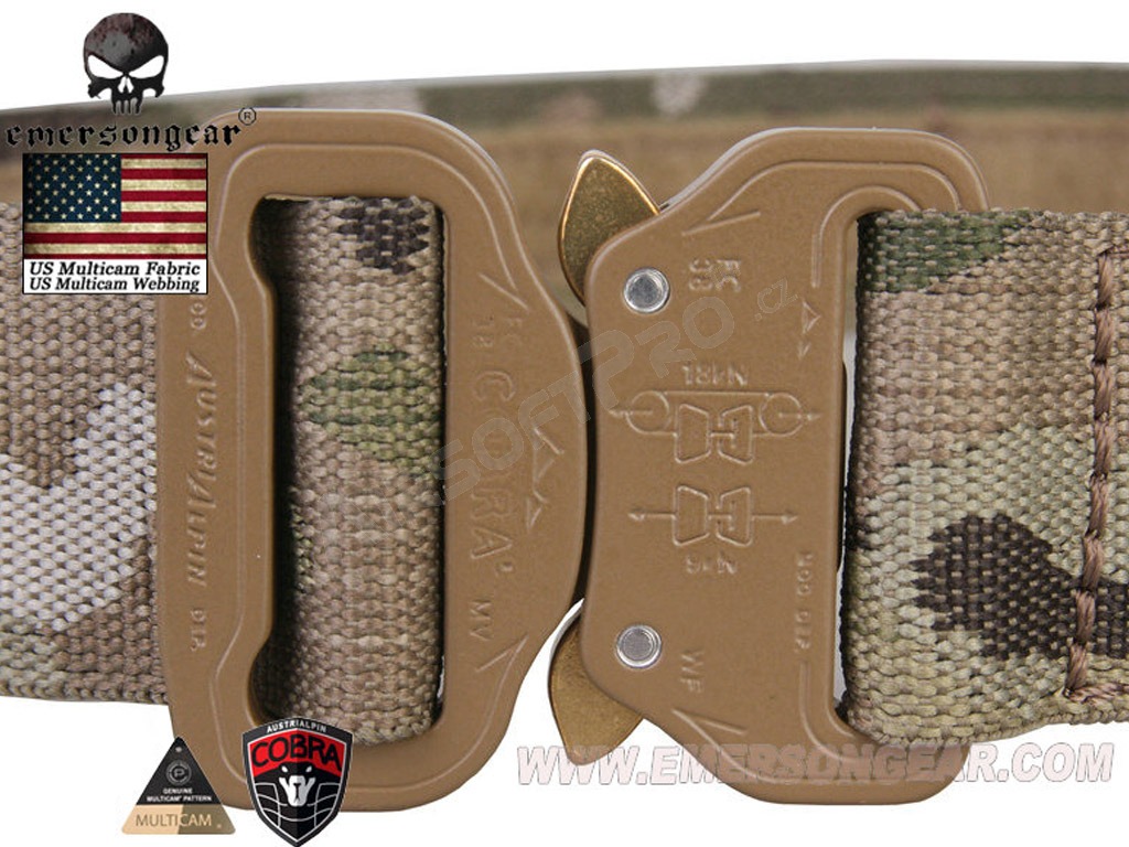 Cinturón de combate COBRA 1.5inch / 3.8cm One-pcs - Coyote Brown, tamaño L [EmersonGear]