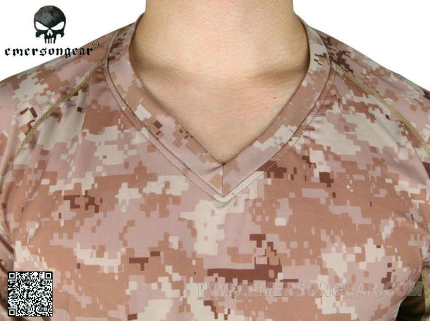 Camiseta de capa base ajustada a la piel - AOR1, talla XL [EmersonGear]