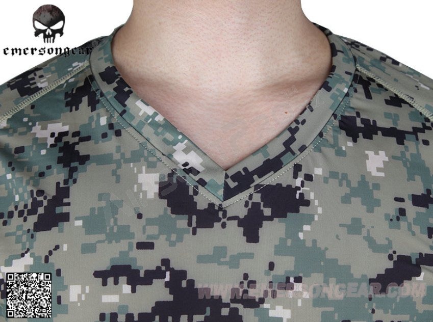 Camiseta de capa base ajustada a la piel - AOR2, talla L [EmersonGear]