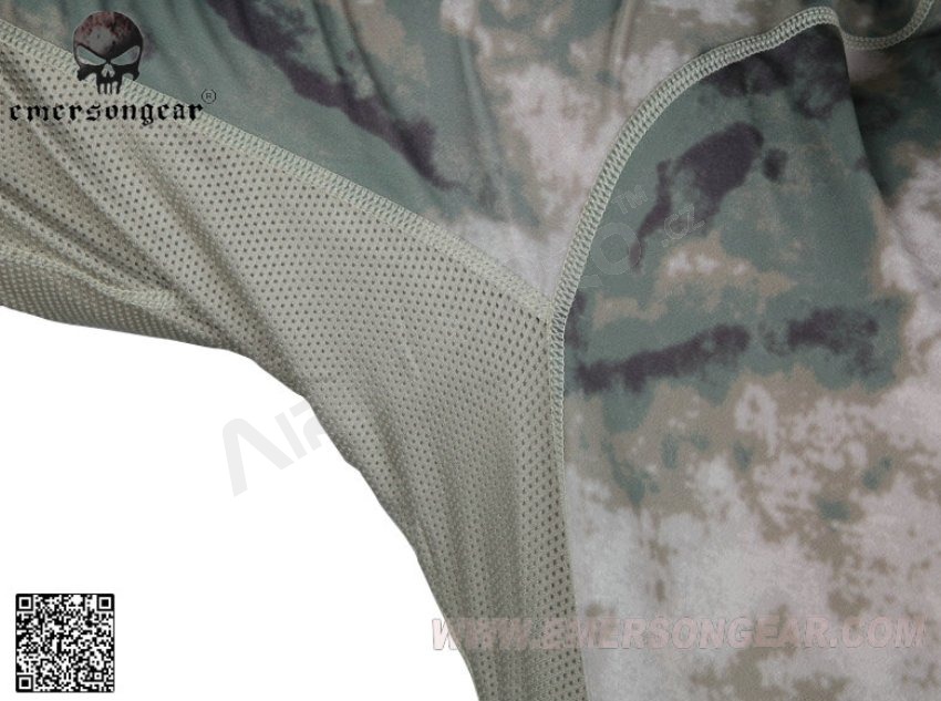 Camiseta de capa base ajustada a la piel - A-TACS FG, talla L [EmersonGear]