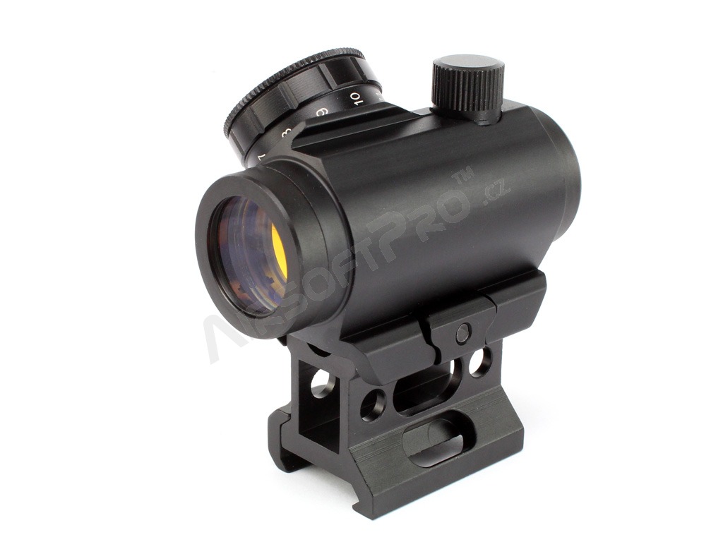 Red Dots : T1 Red Dot Sight Replica with increase Picatinny rail mount -  black 
