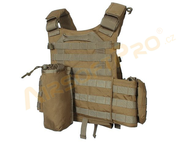 US 97 Military Tactical Modular Load Assault Vest – Tan, One Size, Adjustable