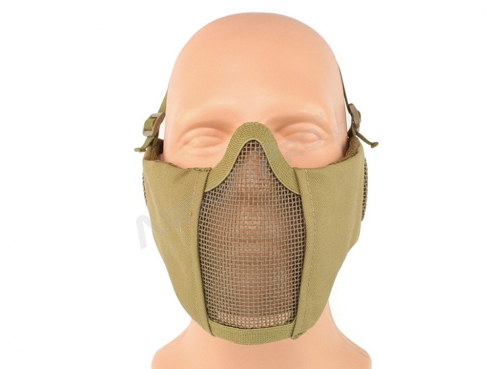 Máscara facial Battlefield Elite con protección para las orejas - Coyote Brown (CB) [EmersonGear]
