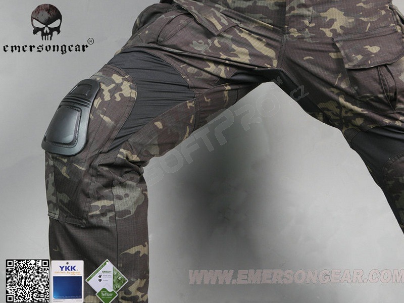 Pantalones de combate G3 - Negro Multicam, talla M (32) [EmersonGear]