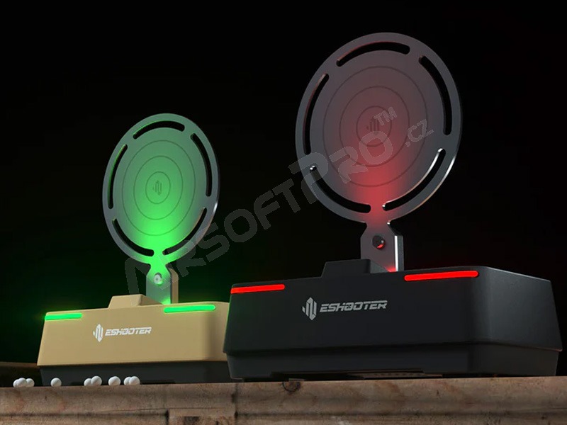 Blanco de entrenamiento electrónico de airsoft Sentry 2 - Negro, JUEGO DE 5 PIEZAS [E-Shooter]