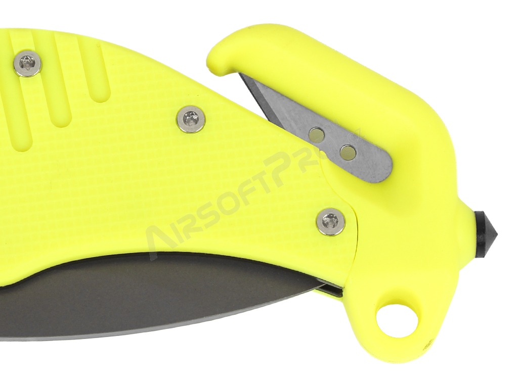 Cuchillo de rescate con hoja combinada (RKY-01-S) - Amarillo [ESP]