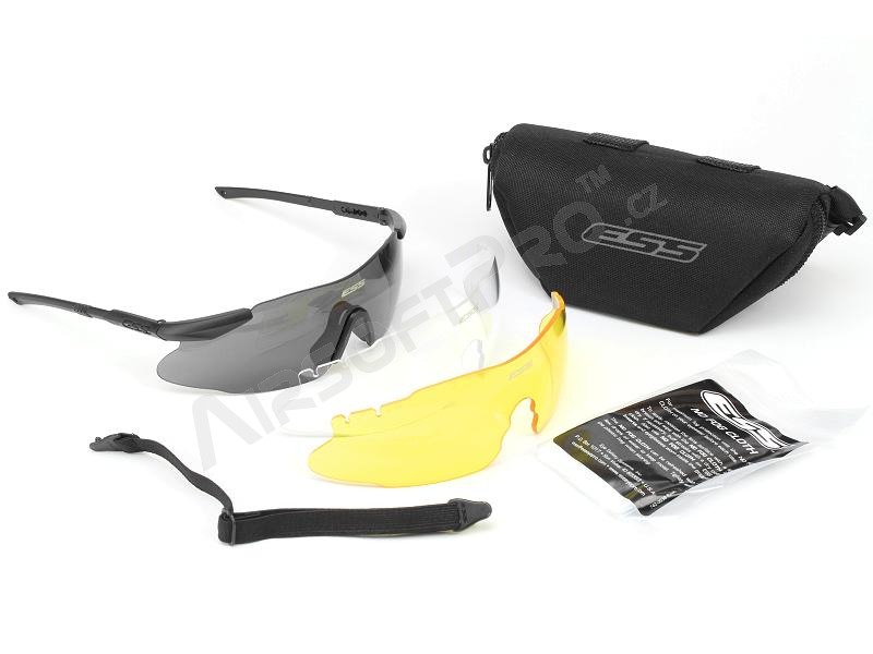Gafas ICE 3LS con resistencia balística - transparentes, amarillas, negras [ESS]