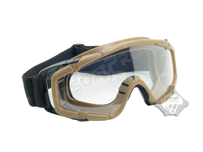 Taktikai SI szemüveg Desert - átlátszó, füstszürke [FMA]