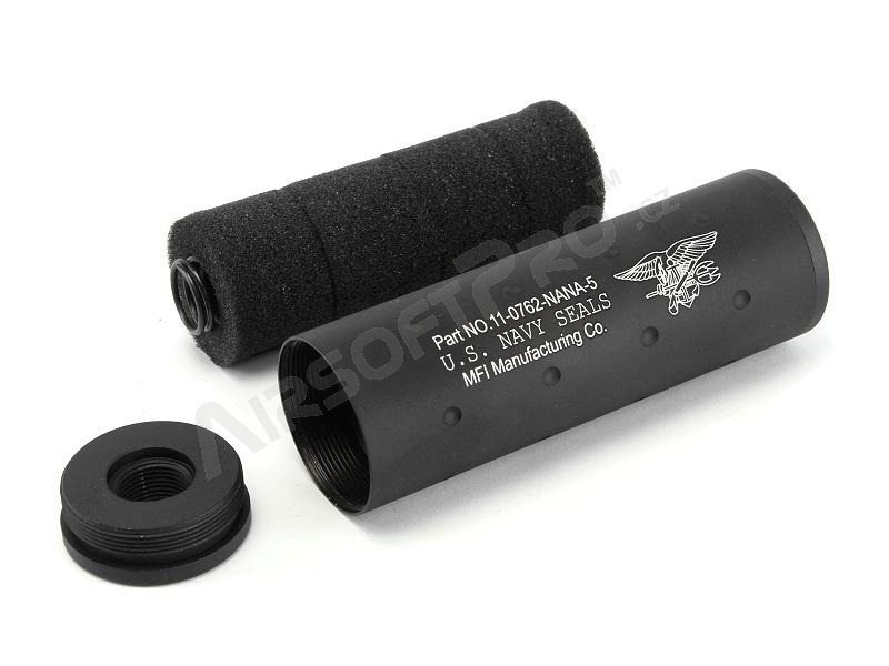 Silenciador metálico Navy Seal 107 x 35mm [FMA]