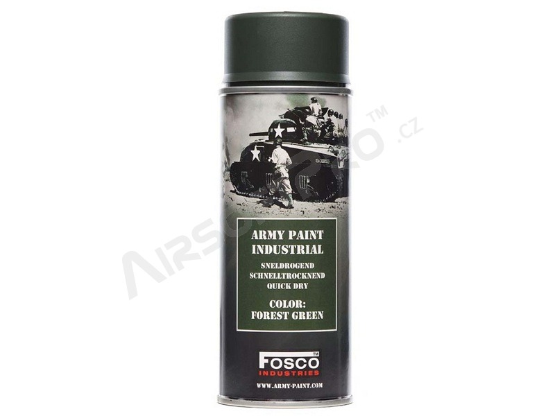 Pintura militar en spray 400 ml. - Verde bosque [Fosco]