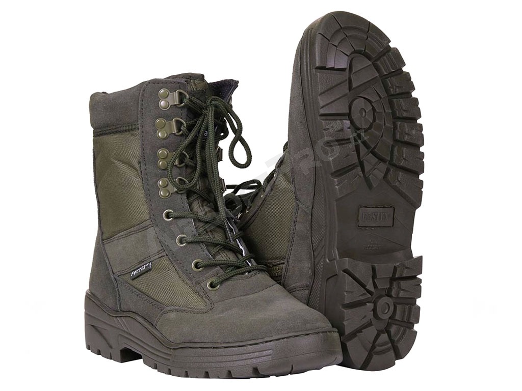 Sniper Pro boots with YKK zipper - Olive Green [Fostex Garments]