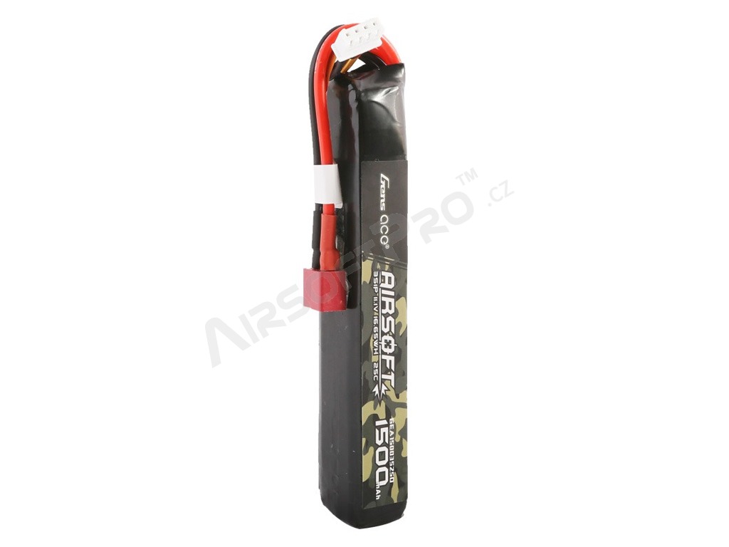 Akumulátor Li-Po 11,1V 1500mAh 25C 125x16x20mm - DeanT [Gens ace]