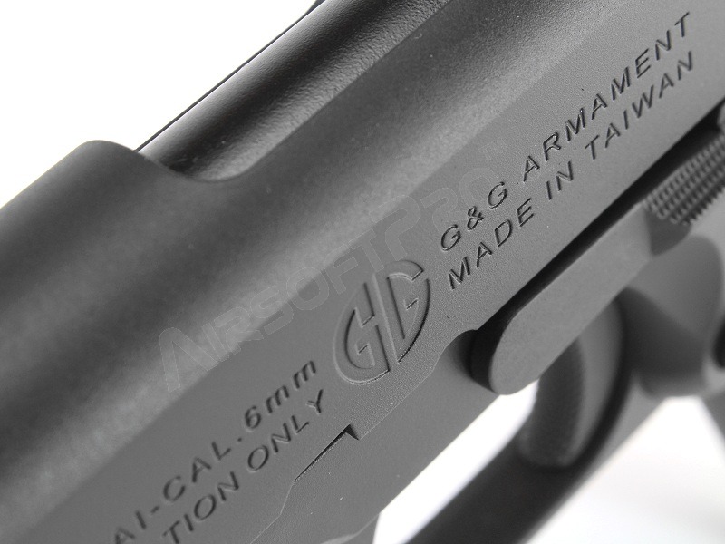 Airsoft pistol GPM1911, full metal, gas blowback (GBB) - black [G&G]