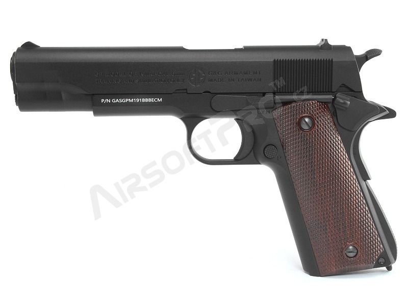 Airsoft pistol GPM1911, full metal, gas blowback (GBB) - black [G&G]