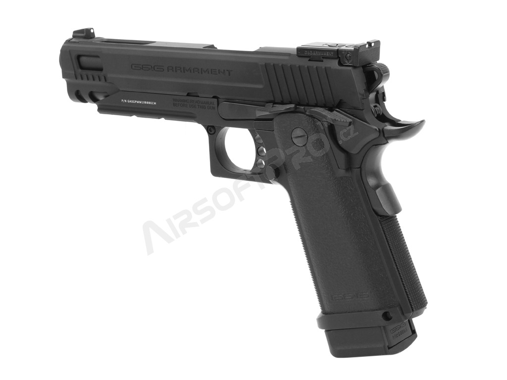 Airsoftová pistole GPM1911 CP MS, celokov, plyn blowback (GBB) - černá [G&G]