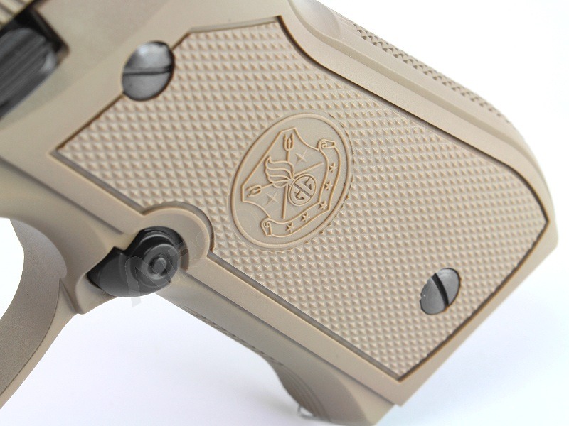 Airsoftová pistole GPM92, celokov, plyn blowback (GBB) - Desert TAN [G&G]
