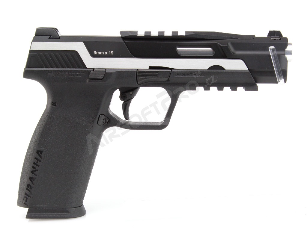 Airsoftová pistole Piranha TR, plyn, blowback (GBB) - Dual Tone [G&G]